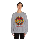 Kathakali Crewneck Unisex Sweatshirt Heavy Blend Pullover Kerala Traditional Dance Art Graphic Indian Culture Onam Festival Malayalam Heritage Design