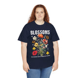 Blossoms Floral Graphic Unisex Heavy Cotton Tee Comfortable Streetwear Timeless Charm Motivational Nature Inspired T Shirt Perfect Gift for Garden Lovers Friends Birthdays Casual Everyday Wear