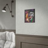 Jocker Sinister Grin Glossy Poster Dark Gothic Wall Art Psychological Expression Bold Horror Design Cinematic Home Decor Collector Piece For Visionary Creatives And Fearless Souls