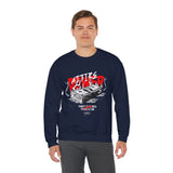 Attire Power Unisex Heavy Blend Crewneck Sweatshirt Graphic Pullover Black Hustler Money Stack Design Wealth Streetwear Bold Entrepreneur Alpha Mindset Financial Success Fashion