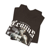Cronus The Dark Sovereign Unisex Jersey Short Sleeve Tee Greek Mythology Statue Graphic Streetwear Gothic Bold Artistic Fashion T Shirt