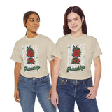 Love Fake Friendship Rose Graphic Unisex Heavy Cotton Tee Bold Statement Streetwear T Shirt Empowering Artistic Floral Design for Self Expression Perfect Gift for Friends Birthdays Parties Casual Wear