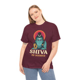 Lord Shiva The Destroyer Unisex Graphic T Shirt Mahadev Mahakal Devotional Hindu Spiritual Cotton Tee Trishul Rudraksha Temple Festival Wear India