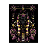 Anubis Balance God Matte Vertical Poster Egyptian Mythology Wall Art Cosmic Balance Decor For Home Office Gym Tattoo Studio Spiritual Aesthetic And Modern Streetwear Art Lovers