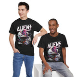 Aliens Exist UFO Graphic Unisex Heavy Cotton Tee Sci Fi Streetwear T Shirt Extraterrestrial Space Alien Design