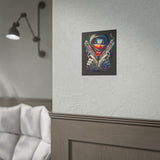 Fearless Grin Street Clown Poster Bold Urban Wall Art Design Neon Chaos Energy Artwork For Creative Minds Gamers And Street Culture Lovers