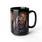 Chucky Horror Mug Killer Doll Coffee Cup Creepy Movie Art Design Halloween Horror Streetwear Collectible Ceramic Drinkware Perfect Gift For Horror Fans Festivals Tattoo Artists And Spooky Season Lovers