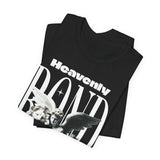 Heavenly Bond Unisex Jersey Short Sleeve Tee Graphic Black T Shirt Angel And Lion Statue Artistic Spiritual Streetwear Bold Futuristic Fashion Outfit