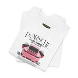 Luxury Pink Turbo Sports Car Inspired Graphic T Shirt Premium Supercar Aesthetic Streetwear Unisex Tee High Performance Auto Art Fashion For Car Lovers