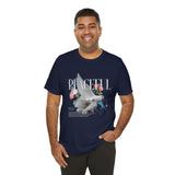 Peaceful Dove Floral Unisex Jersey Short Sleeve Tee Comfortable Soft Cotton Motivational Streetwear Graphic T-Shirt Bold Typography Casual Wear Perfect Gift For Friends Birthdays Everyday Style