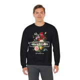 You Can Be Whatever Motivational Crewneck Sweatshirt Comfortable Unisex Pullover Bold Floral Empowerment Design Streetwear Positive Vibes Cozy Everyday Wear Perfect Gift for Dreamers Friends and Free Spirits