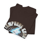Temporal Echo Lightning Globe Graphic Unisex Heavy Cotton Tee Bold Streetwear Past Present Future Inspired T-Shirt