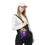 Ballena Cosmic Whale Art Eco Tote Bag Vibrant Geometric Ocean Design Durable Canvas Reusable Shopping Bag Premium Artistic Streetwear Accessory Perfect Gift for Nature Lovers Dreamers and Creative Thinkers