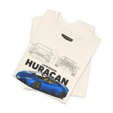 Exotic Blue Supercar Roadster Blueprint Art Unisex Heavy Cotton Tee Premium Streetwear Car Enthusiast Gift Performance Inspired Design Shirt