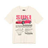 Pink Custom Roadster Blueprint Art Unisex Heavy Cotton Tee Retro Tuner Inspired Streetwear Graphic Shirt for Car Lovers and Daily Casual Wear