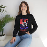 Velvet Dream The Collective Crewneck Sweatshirt Comfortable Unisex Pullover Bold Typography Graphic Artistic Streetwear Fashion Cozy Everyday Wear Perfect Gift for Creatives Dreamers and Trendsetters