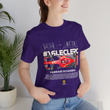 Leclerc 16 Inspired Formula Racing Car Graphic T Shirt Motorsport Streetwear Unisex Tee