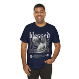 Blessed Angel Statue Graphic Unisex Jersey Short Sleeve Tee Gothic Streetwear Aesthetic Spiritual Bold Artistic Fashion T Shirt