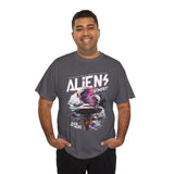 Aliens Exist UFO Graphic Unisex Heavy Cotton Tee Sci Fi Streetwear T Shirt Extraterrestrial Space Alien Design