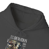 Fearless Devotion Unisex Heavy Blend Hooded Sweatshirt Loyalty Commitment Courage Graphic Streetwear Pullover Hoodie