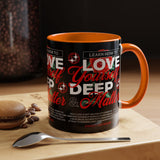 Love Yourself Deep Accent Coffee Mug 11oz 15oz Self Love Motivational Quote Cup Rose Graphic Positive Affirmation Daily Inspiration Empowerment Gift Mug