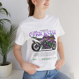 Kawasaki ZX10R Trickstar Anime Racing Unisex Heavy Cotton Tee Streetwear Superbike Graphic Tshirt Motorsport Fan Apparel