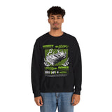 Money Power Unisex Heavy Blend Crewneck Sweatshirt Dollar Stack Neon Green Graphic Hustle Mindset Streetwear Motivational Pullover