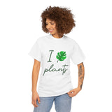 I Love Plants Unisex Heavy Cotton Tee Eco Friendly Botanical Leaf Nature Lover Green Gardening T Shirt Sustainable Plant Parent Gift For Gardeners