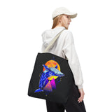 Ballena Cosmic Whale Art Eco Tote Bag Vibrant Geometric Ocean Design Durable Canvas Reusable Shopping Bag Premium Artistic Streetwear Accessory Perfect Gift for Nature Lovers Dreamers and Creative Thinkers