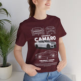 Camaro American Muscle Power Coupe Illustration Unisex Heavy Cotton Tee Premium Streetwear Graphic for Gearheads and Car Enthusiasts