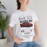 Japanese Hybrid Supercar Inspired Graphic T Shirt Modern NSX Style Performance Car Art Automotive Streetwear Unisex Tee High Speed Racing Lifestyle Shirt for Car Enthusiasts