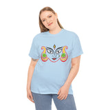 Divine Maa Durga Trinetra Minimal Art T Shirt Hindu Goddess Shakti Bhavani Devi Graphic Tee Spiritual Devotional Streetwear Navratri Festival Ethnic Indian Culture Unisex Cotton Casual Wear Gift For...