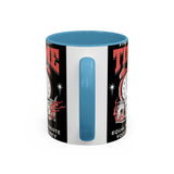 Waste Your Time Accent Coffee Mug 11oz 15oz Ceramic Cup Motivational Hustle Money Clock Graphic Drinkware Bold Entrepreneur Mindset Streetwear Gift