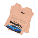 Blue Hypercar Artwork Unisex Heavy Cotton Tee High Speed Performance Inspired Streetwear Graphic Shirt For Car Enthusiasts And Automotive Art Collectors