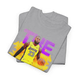 The Court Monarch Unisex Heavy Cotton Tee Basketball Power Graphic Shirt Streetwear for Athletes Hustlers and Motivational Sports Lovers