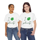 I Love Plants Unisex Heavy Cotton Tee Eco Friendly Botanical Leaf Nature Lover Green Gardening T Shirt Sustainable Plant Parent Gift For Gardeners