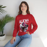 Aliens Exist UFO Graphic Unisex Heavy Blend Crewneck Sweatshirt Sci Fi Streetwear Alien Space Pullover