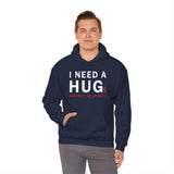 I Need A Huge Amount Of Money Unisex Hoodie Heavy Blend Pullover Sweatshirt Funny Motivational Graphic Hustle Entrepreneur Wealth Inspired Streetwear