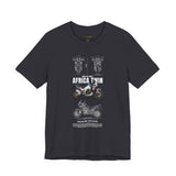 African Twin Adventure Motorcycle Graphic Tee Off Road Touring Bike T Shirt For Riders Explorers Long Distance Travel Motorsport Streetwear Gift
