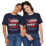 Love Yourself Deep Unisex Jersey Short Sleeve Tee Self Love Graphic T Shirt Rose Motivational Quote Streetwear Positive Affirmation Fashion Mindset Inspired Apparel