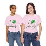 I Love Plants Unisex Heavy Cotton Tee Eco Friendly Botanical Leaf Nature Lover Green Gardening T Shirt Sustainable Plant Parent Gift For Gardeners