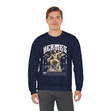 Hermes Greek Mythology Unisex Heavy Blend Crewneck Sweatshirt Ancient God of Communication and Travel Graphic Pullover