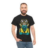 Breaking Bad Toxic Genius Neon Gas Mask Skull Unisex Heavy Cotton Tee Bold Streetwear Graphic T-Shirt For Rebels Artists And Visionaries With Cyberpunk Science Aesthetic