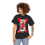 Air Ascent Unisex Heavy Cotton Tee Bold Motivational Streetwear Design Dynamic Red Black Aesthetic Athletic Fashion Statement For Dreamers Hustlers And Visionary Achievers