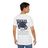 R3 Inspired Sport Motorcycle Art Unisex Heavy Cotton Tee Dynamic Streetwear Graphic for Riders and Moto Enthusiasts