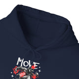 Move With Flow Breakdance Graphic Unisex Heavy Blend Hooded Sweatshirt Hip Hop Streetwear Dance Rhythm Hoodie