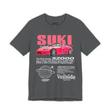 Pink Custom Roadster Blueprint Art Unisex Heavy Cotton Tee Retro Tuner Inspired Streetwear Graphic Shirt for Car Lovers and Daily Casual Wear