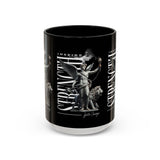 Inspire Strength Ignite Courage Ceramic Mug Motivational Coffee Cup Bold Graphic Durable Everyday Drinkware
