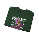 Romance Rose Unisex Heavy Blend Crewneck Sweatshirt Graphic Pullover Black Gothic Aesthetic Love Inspired Streetwear Fashion Artistic Outfit