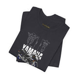 YZF R15 Inspired Motorcycle Graphic Unisex Heavy Cotton Tee Racing Sport Bike Streetwear Gift For Riders Speed Lovers Track Style Casual Wear